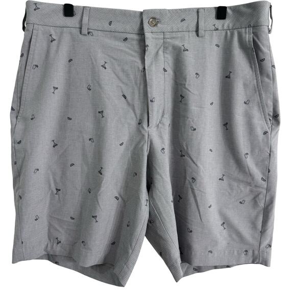 Walter Hagen 11 Men’s Gray Stripe Cocktail Golf Shorts Size 36 - Picture 1 of 10
